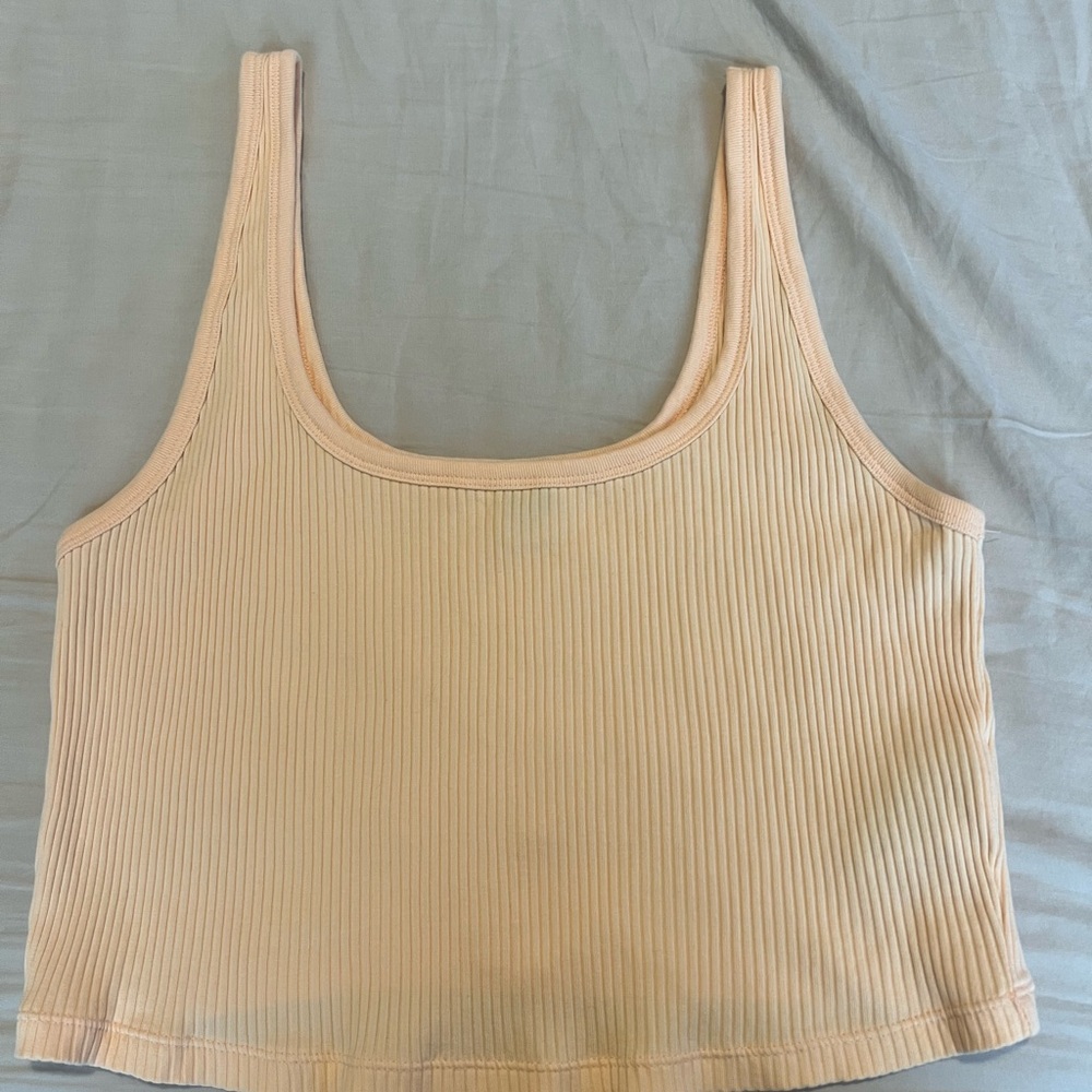 Old Navy Light Peach Ribbed Tank Top